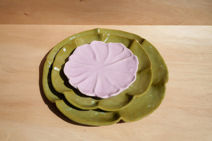 floral dessert plate