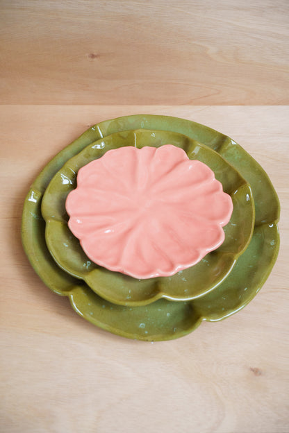 floral dessert plate