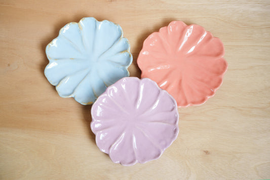floral dessert plate