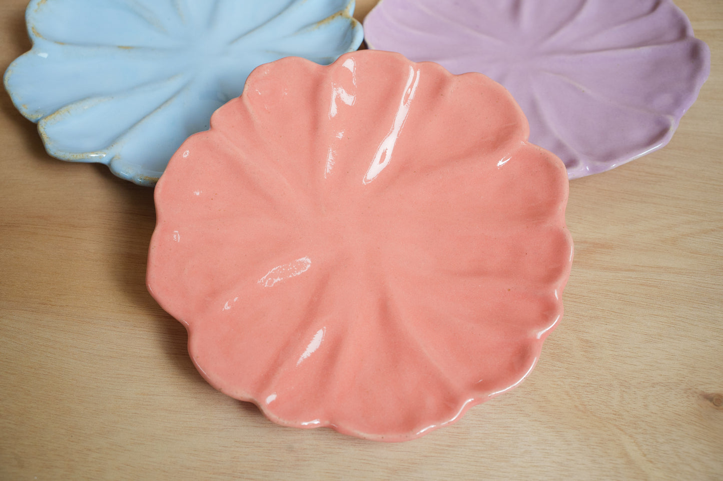 floral dessert plate