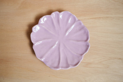 floral dessert plate